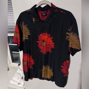 Obey floral button up
